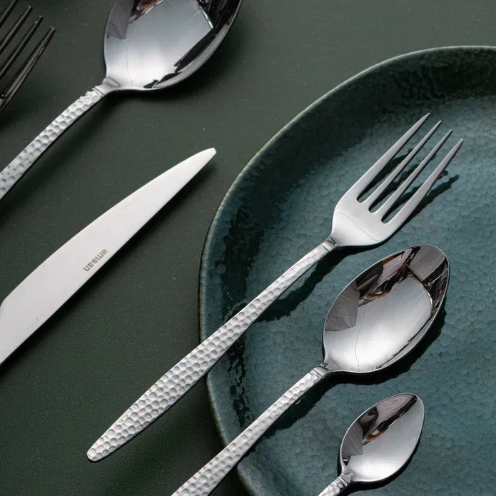 Emsan Okaliptus 36-Piece 6-Person Cutlery Set with Box - Emsan Jordan