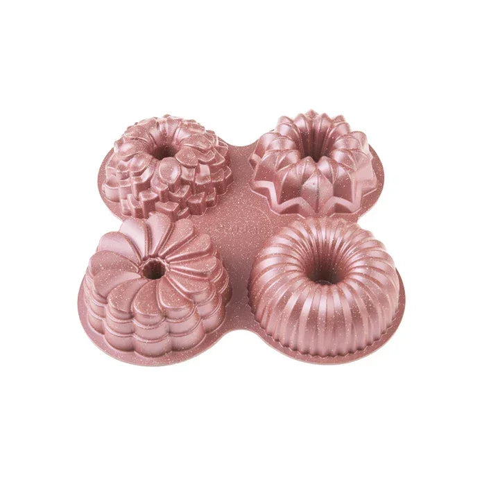 Emsan Griss One Four 4-Piece Cast Cake Mold Set – Pink - Emsan Jordan