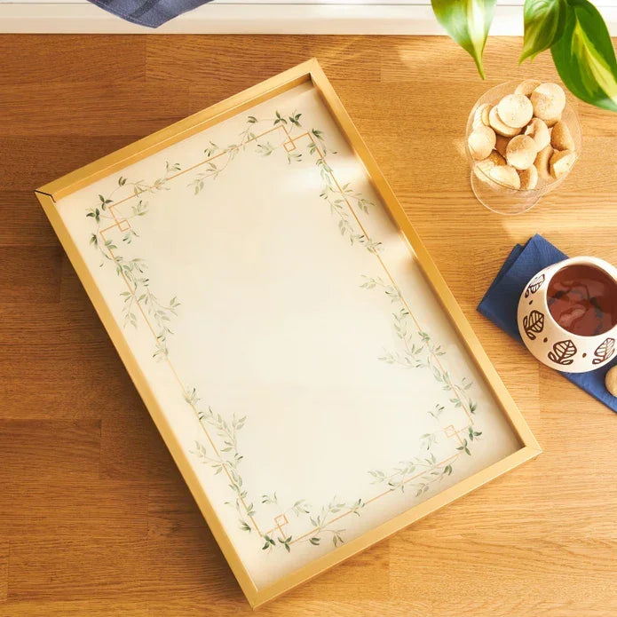 Emsan Foresta Tray 31×46 cm – Gold - Emsan Jordan