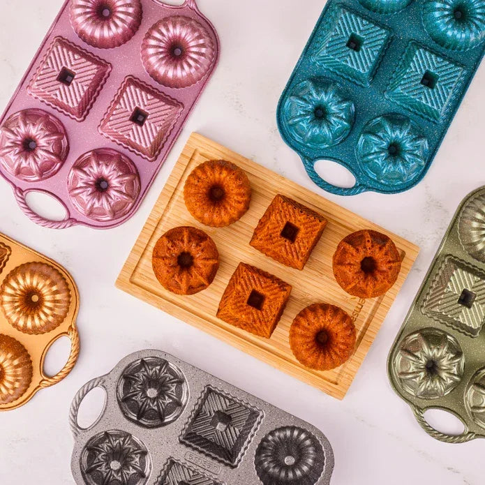 Emsan Griss One Six – 6-Piece Cast Cake Mold – Grey - Emsan Jordan