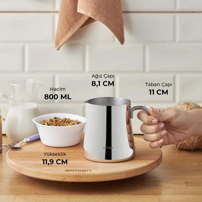 Emsan Cooper Milk Pot – 800 ml - Emsan Jordan