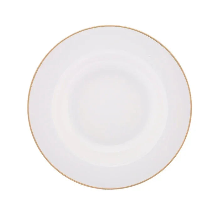 Emsan New Marly Porcelain 60-Piece 12-Person Round Dinner Set Gold - Emsan Jordan