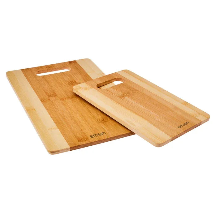 Emsan Bamboo Lupin 2-piece Cutting Board Set - Emsan Jordan