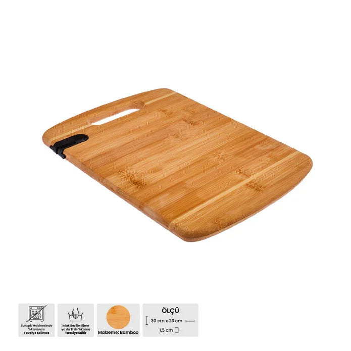 Emsan Bamboo Argus Cutting Board with Sharpener 23x30 cm - Emsan Jordan