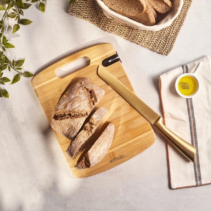 Emsan Bamboo Argus Cutting Board with Sharpener 23x30 cm - Emsan Jordan