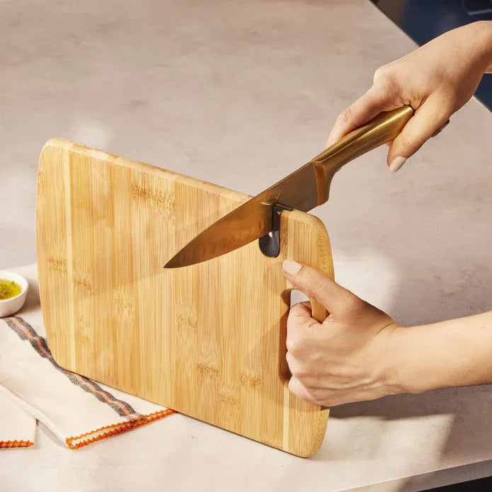 Emsan Bamboo Argus Cutting Board with Sharpener 23x30 cm - Emsan Jordan