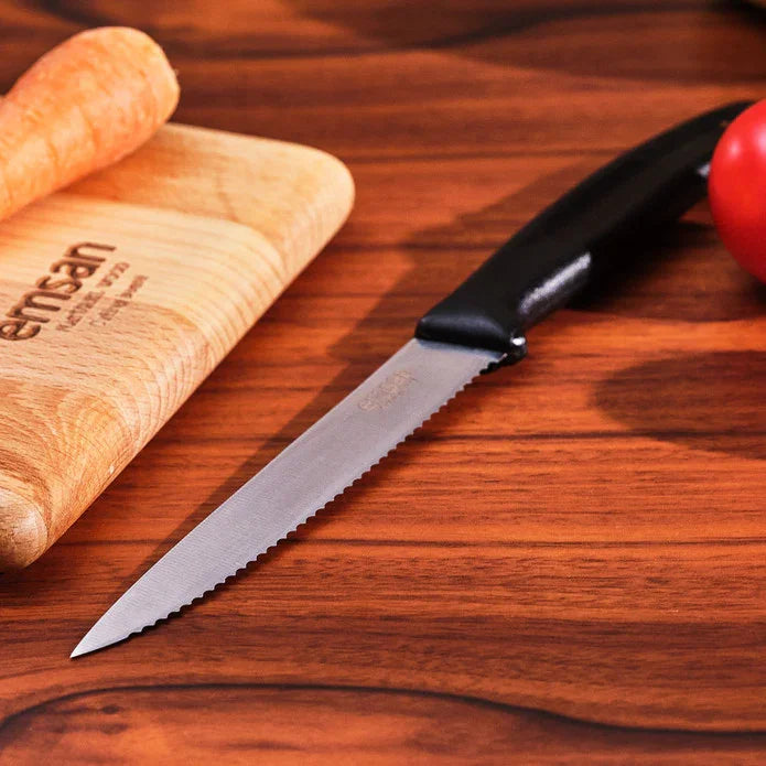 Emsan Nix Serrated Peeling Knife - Emsan Jordan