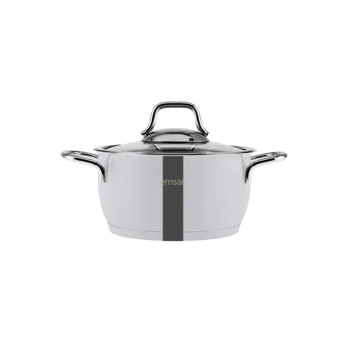 Emsan Valeria 8-Piece Stainless Steel Cookware Set - Emsan Jordan