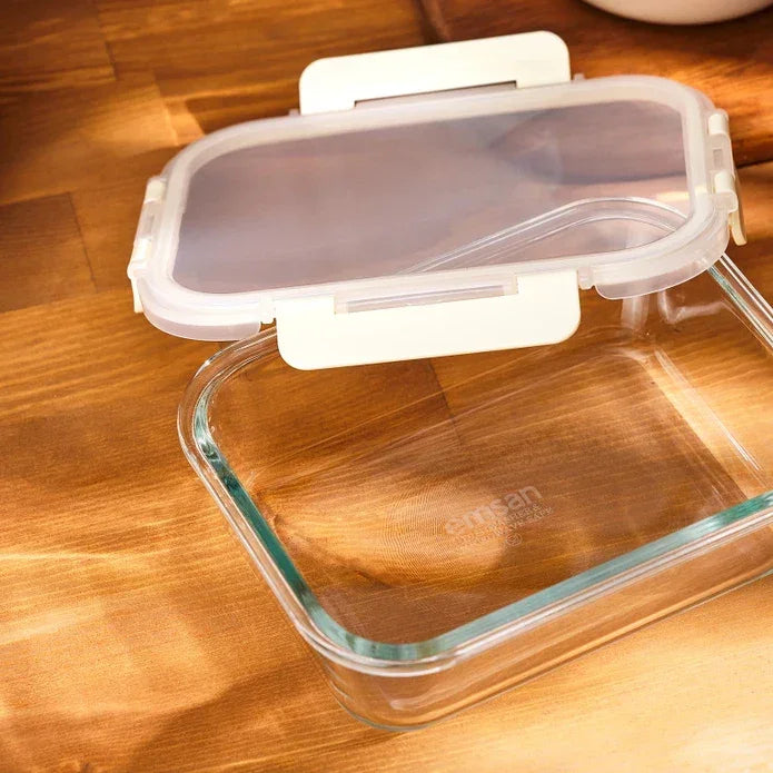 Emsan Soft 1050 ml Borosilicate Storage Container - Emsan Jordan
