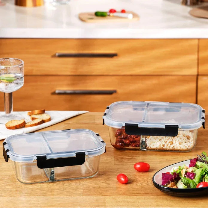 Emsan Twin 980 ml Borosilicate Storage Container - Emsan Jordan