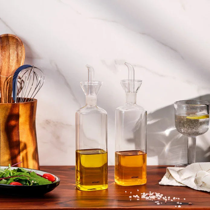 Emsan Alin Borosilicate Oil & Vinegar Set - Emsan Jordan