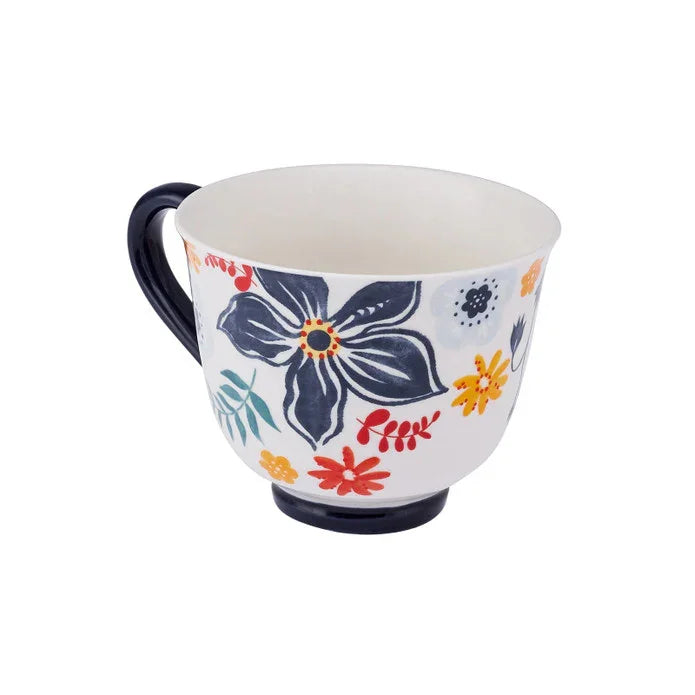 Emsan Garden New Bone Mug 435 ml Navy Blue - Emsan Jordan