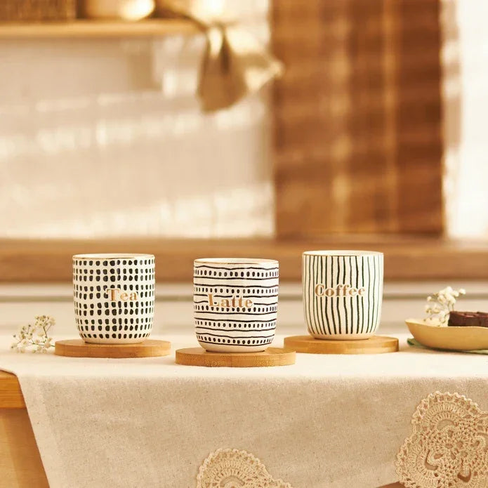 Emsan Tinycoffe 2-Piece New Bone Mug Set 200 ml Black - Emsan Jordan