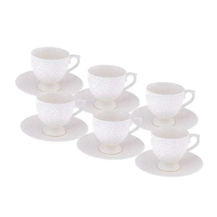 Istanbul Porcelain Hemdem 6-Person Coffee Cup Set 90 ml - Emsan Jordan