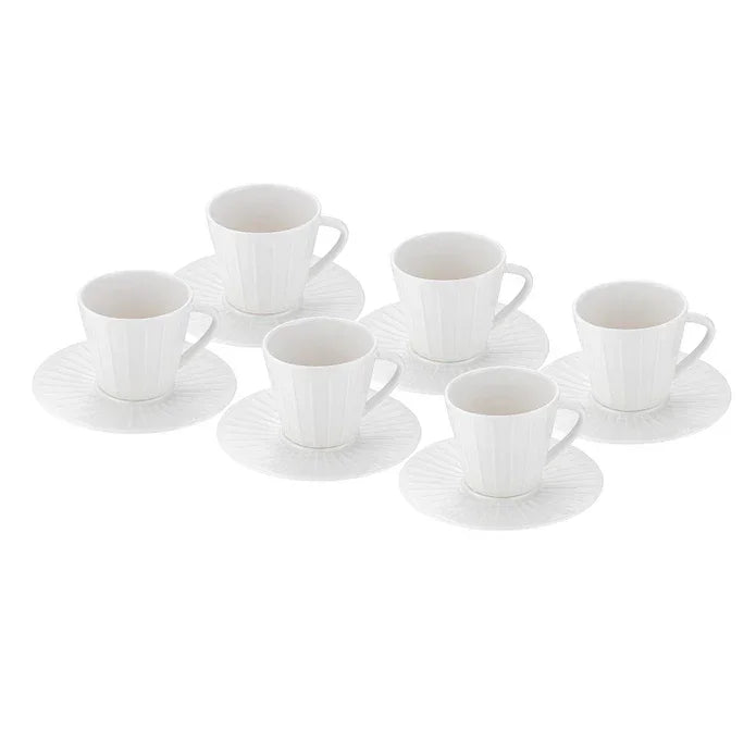 Istanbul Porcelain İzel 6-Piece Coffee Cup Set 90 ml - Emsan Jordan
