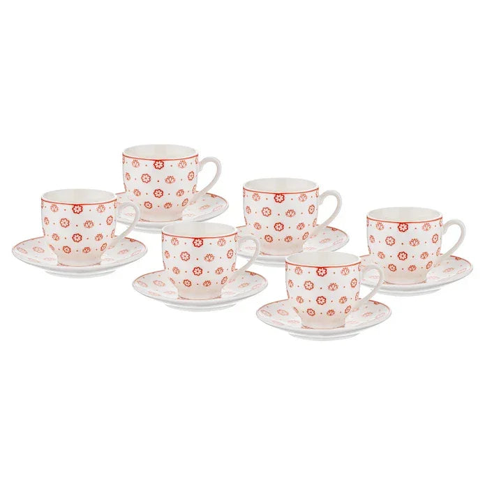 Emsan Nuit New Bone 6-Person Coffee Cup Set 90 ml - Emsan Jordan