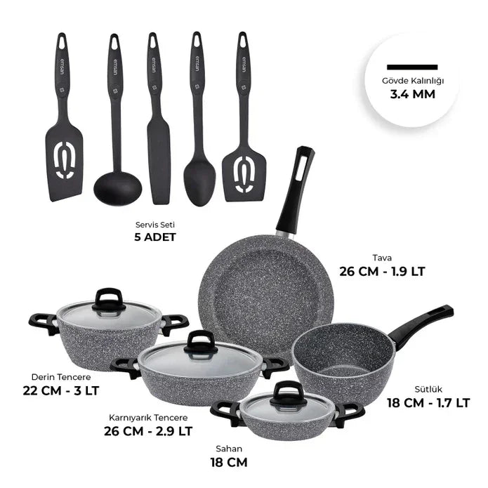 Emsan New Harmony 13-Piece Cookware Set - Emsan Jordan