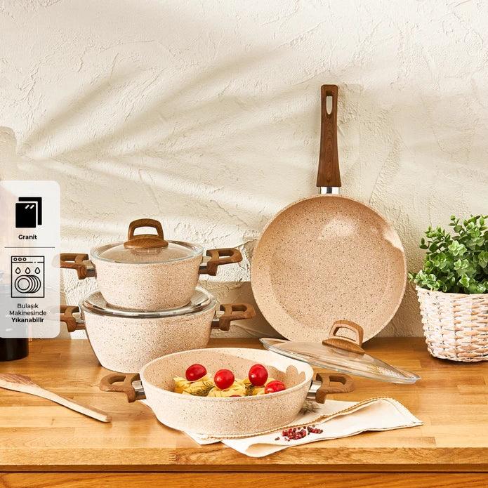 Emsan Royal Natural 7-Piece Cookware Set - Emsan Jordan