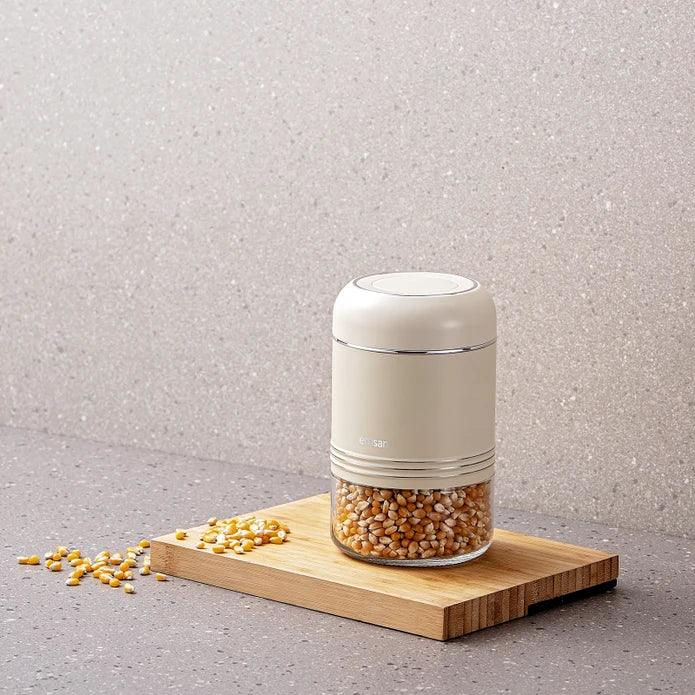 Emsan Moko 650 ml Storage Jar – Ecru - Emsan Jordan