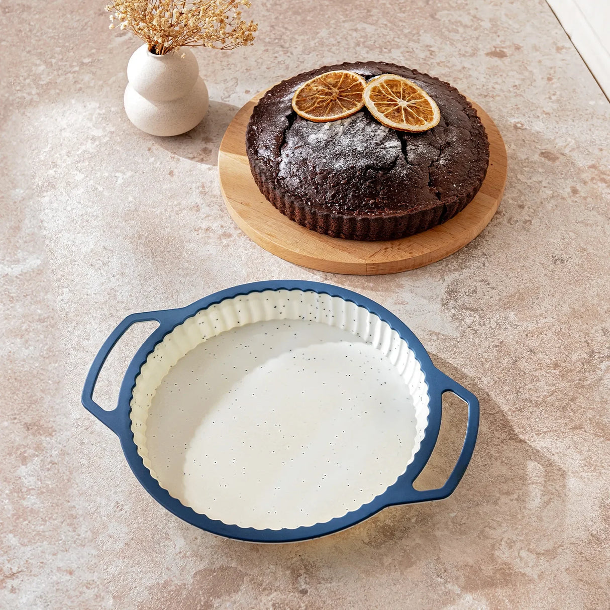 Emsan Blue Dot Silicone Tart Mold - Emsan Jordan