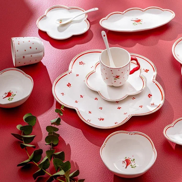 Emsan Myna Porcelain 32-Piece Breakfast Set for 6 People - Emsan Jordan