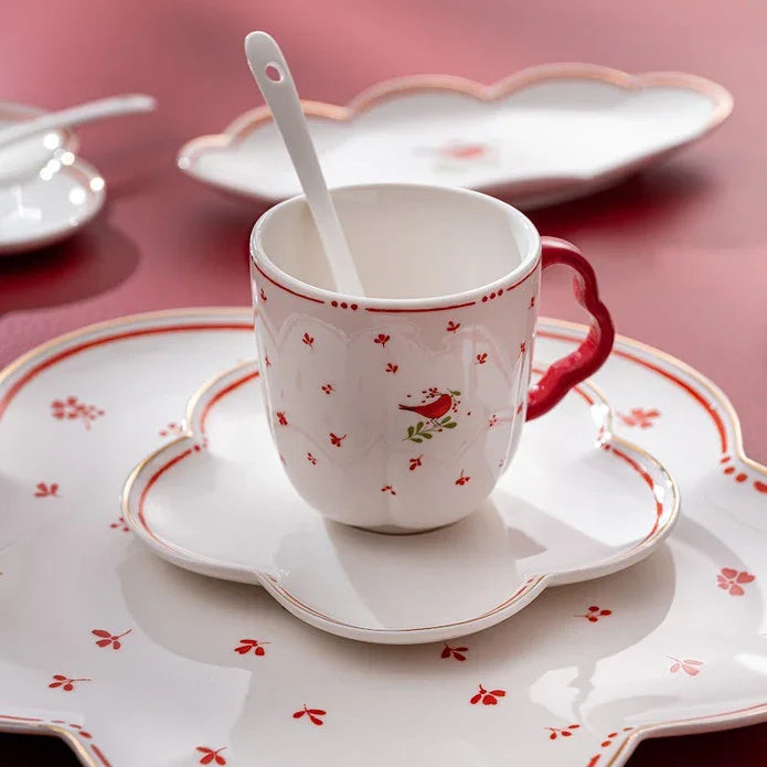 Emsan Myna Porcelain 32-Piece Breakfast Set for 6 People - Emsan Jordan