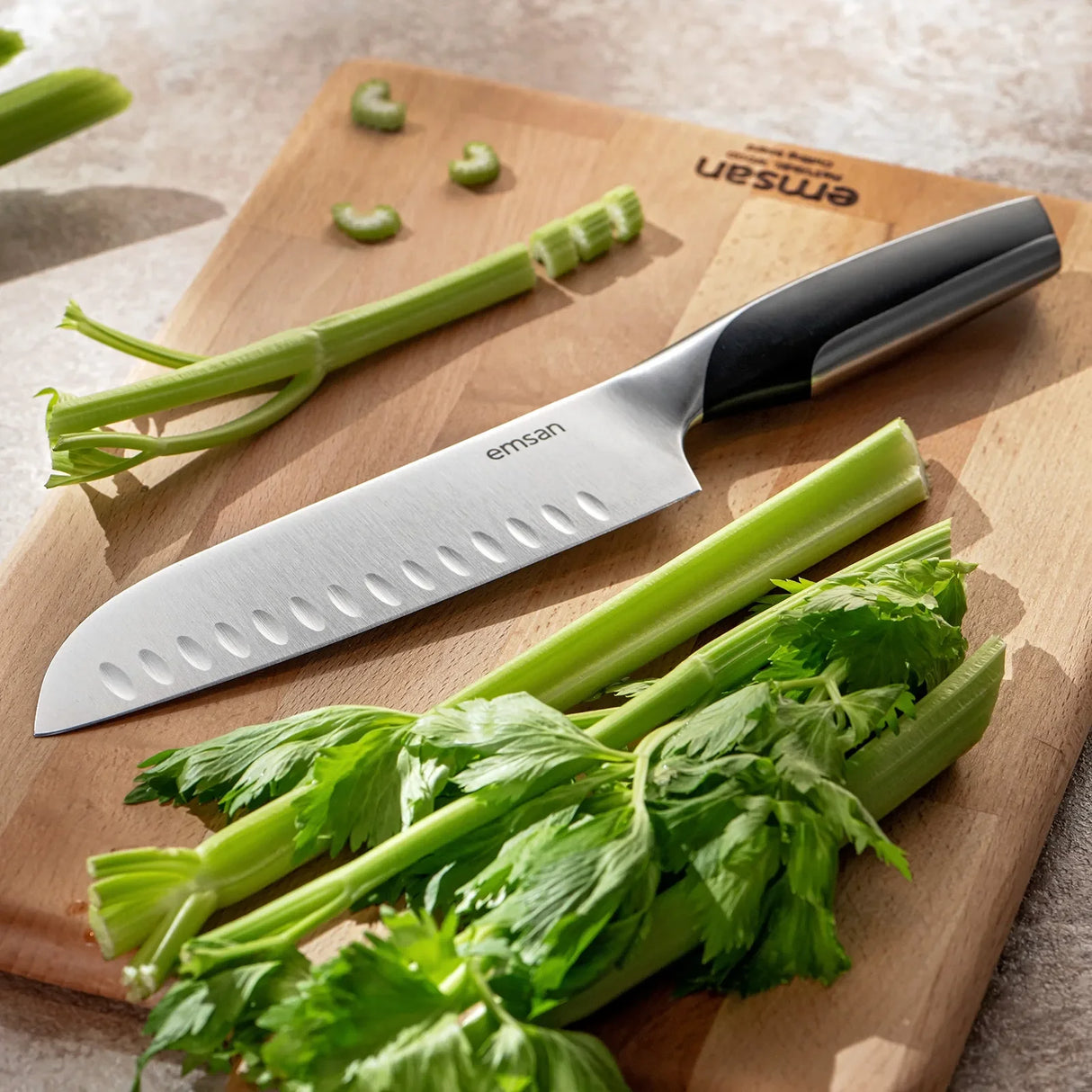Emsan Pro Knife Santoku 2.5 mm - Emsan Jordan