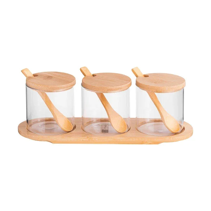 Emsan Lia 3-Piece Borosilicate Spice Set - Emsan Jordan