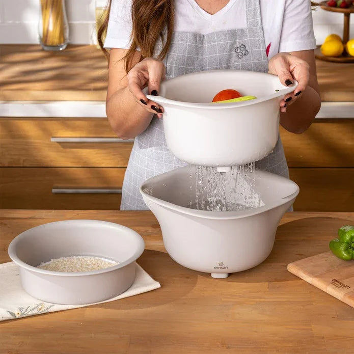 Emsan Soft 3-Piece Strainer Set - Emsan Jordan