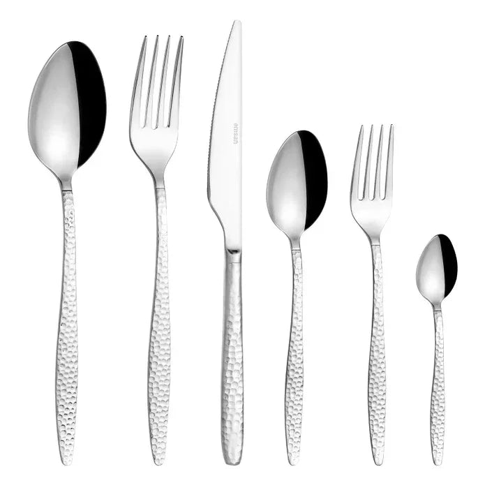 Emsan Okaliptus 36-Piece 6-Person Cutlery Set with Box - Emsan Jordan