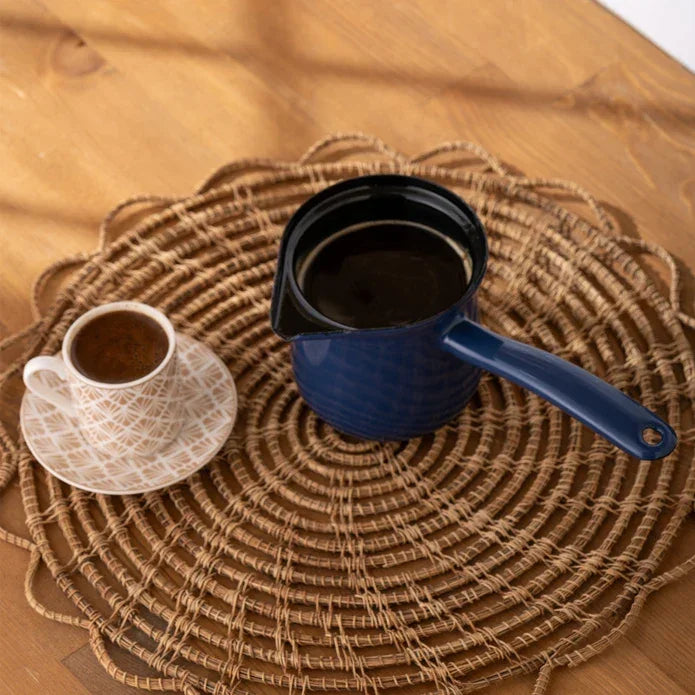 Emsan Hasbahçe Enamel Coffee Pot – 10 cm - Emsan Jordan