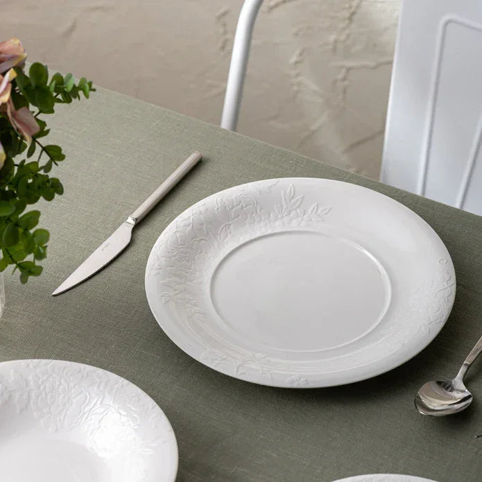 Istanbul Porcelain Magnolia Serving Plate 26 cm - Emsan Jordan