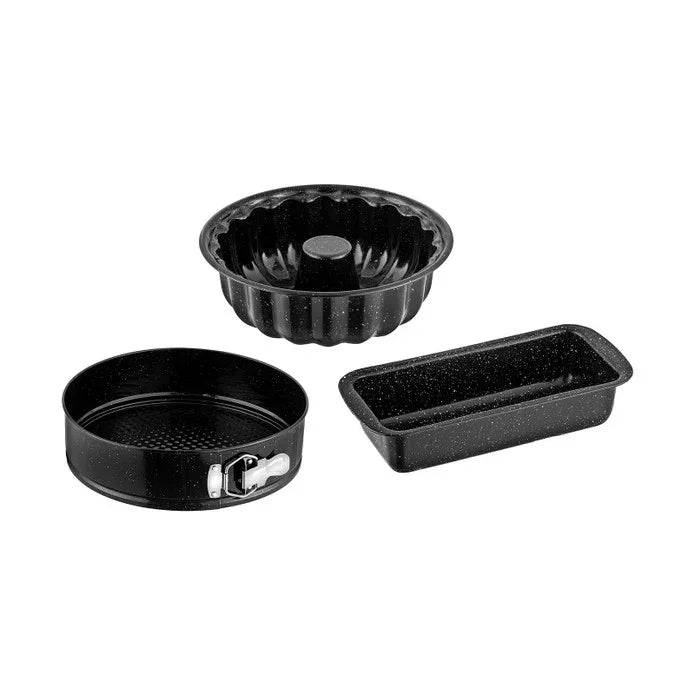 Emsan Wellbake 3-Piece Cake Mold Set Black - Emsan Jordan