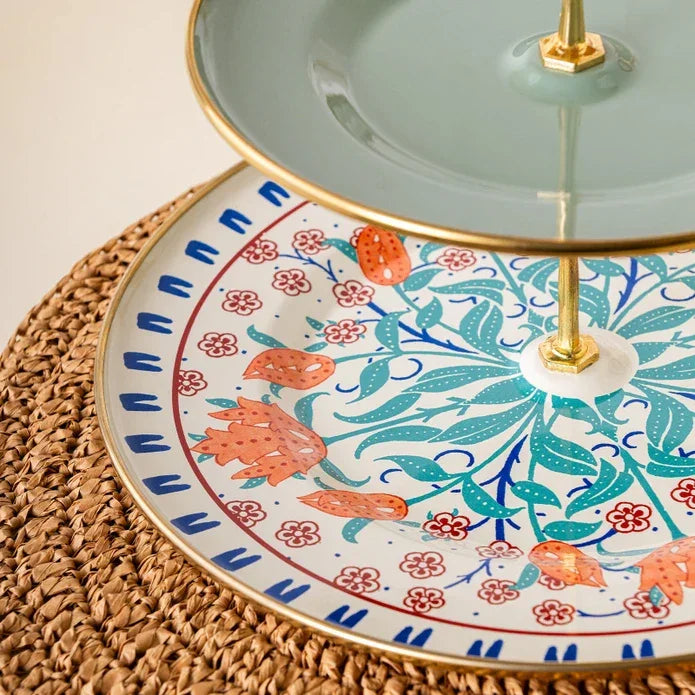 Emsan Hasbahçe Enamel Tiered Cookie Tray 21 x 29 cm - Emsan Jordan