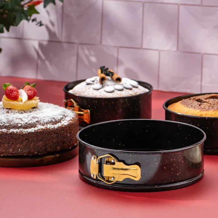 Emsan Circle 3-Piece Springform Cake Pan Set – 16, 18, 20 cm - Emsan Jordan