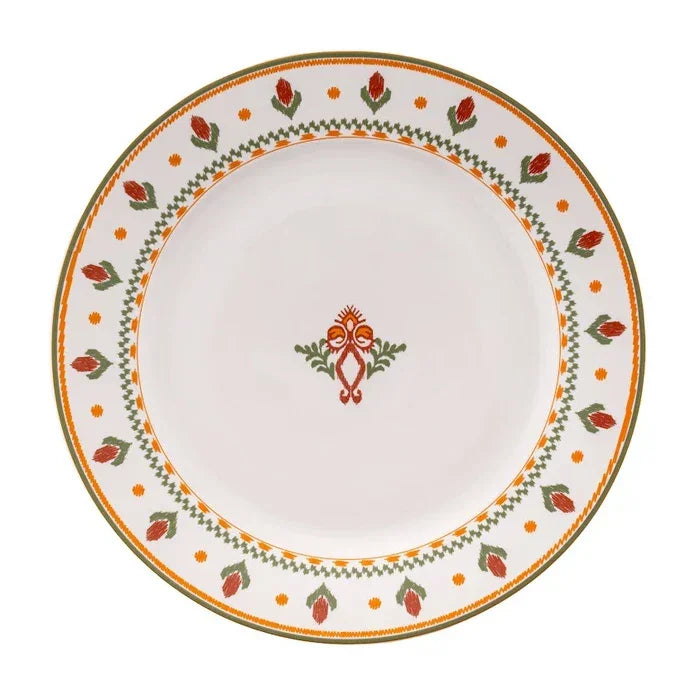 Emsan New Bone Ethnic 24-Piece Round Dinner Set for 6 People - Emsan Jordan