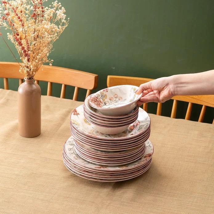 Istanbul Porcelain Ayasofya 24-Piece Dinner Set for 6 People - Emsan Jordan