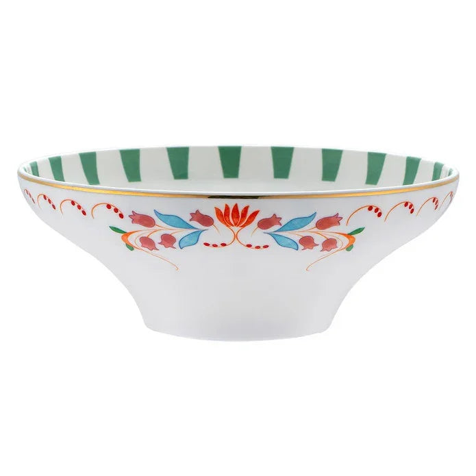 Istanbul Porcelain Nar Fine Bone Bowl Green 14 cm - Emsan Jordan