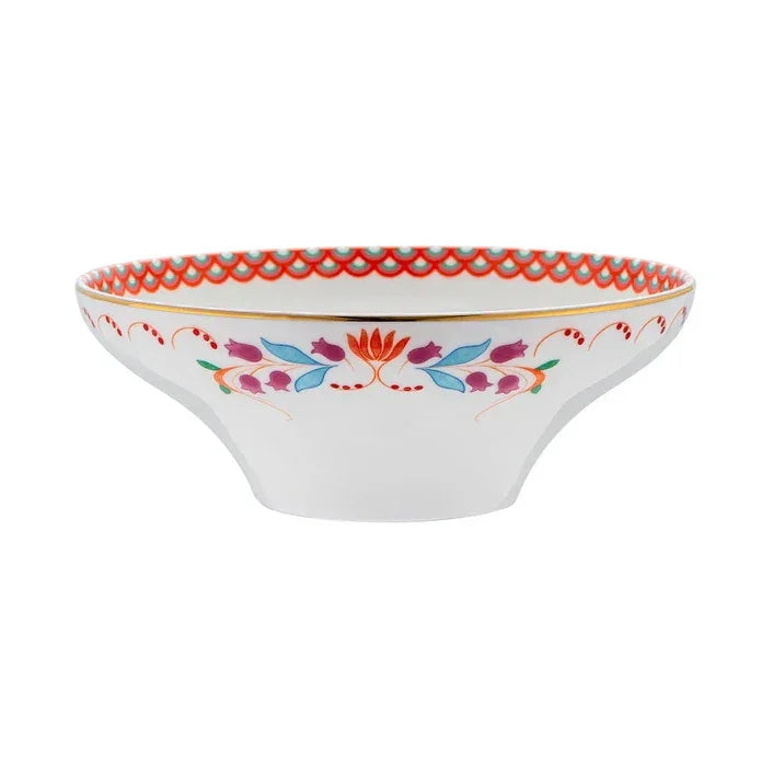 Istanbul Porcelain Nar Fine Bone Bowl Red 14 cm - Emsan Jordan