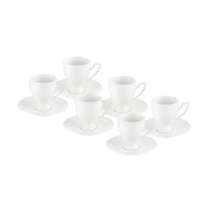 Istanbul Porcelain Mahir 6-Person Coffee Cup Set 90 ml - Emsan Jordan