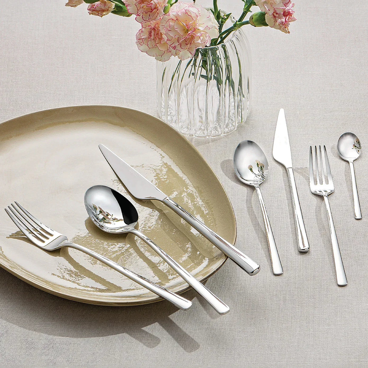 Emsan Ladin 84-Piece 12-Person Fork, Spoon, and Knife Set, Boxed - Emsan Jordan