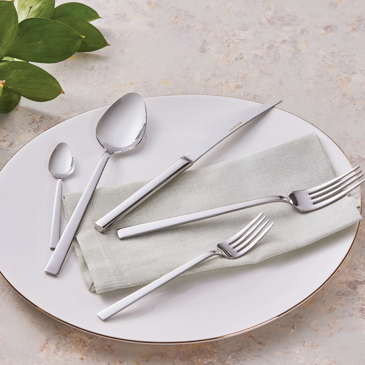 Emsan Talia 60-Piece 12-Person Boxed Fork, Spoon, and Knife Set - Emsan Jordan