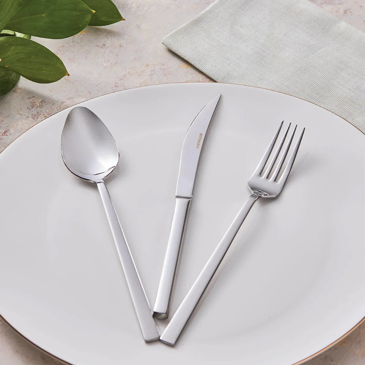 Emsan Talia 60-Piece 12-Person Boxed Fork, Spoon, and Knife Set - Emsan Jordan