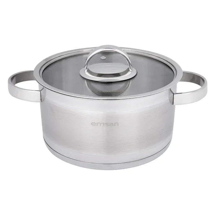 Emsan Karya 8-Piece Induction-Based Stainless Steel Cookware Set - Emsan Jordan