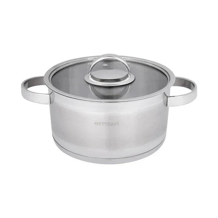 Emsan Karya 8-Piece Induction-Based Stainless Steel Cookware Set - Emsan Jordan