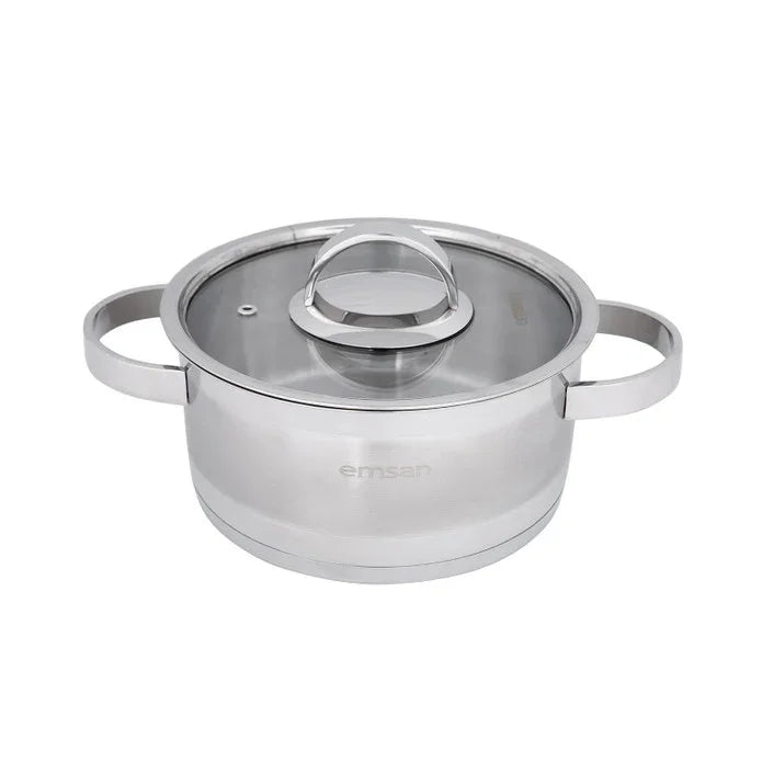 Emsan Karya 8-Piece Induction-Based Stainless Steel Cookware Set - Emsan Jordan