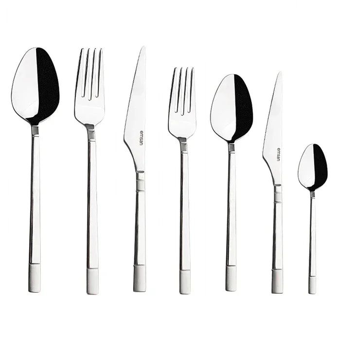 Emsan Duru 84-Piece Luxury Cutlery Set for 12 People – With Premium Box - Emsan Jordan