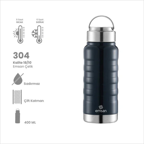 Emsan Vigor Thermos Dark Blue – 400 ml - Emsan Jordan