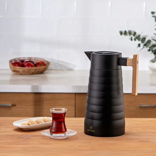 Emsan Emboss 2 Liter Thermos – Black - Emsan Jordan