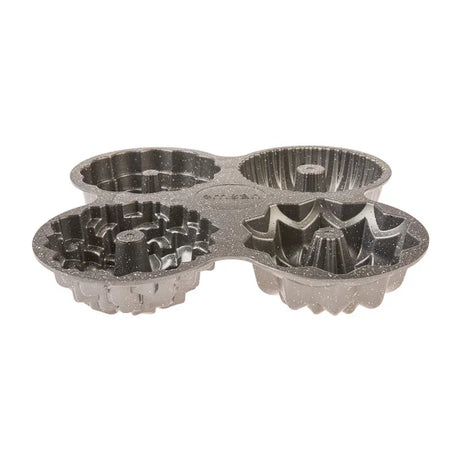 Emsan Griss One Four 4-Piece Cast Cake Mold Set Gray - Emsan Jordan